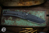 Medford Slim Midi Folding Knife Titanium DLC Ghost SteamPunk 3.25"  Tanto DLC