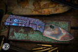 Medford TFF-1 Tactical Fighting Folder Knife Blue-Violet Predator Sculpted Titanium 4.0" Vulcan 