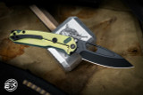 Medford Infraction Folding Knife Green Titanium 3.6" DLC Drop Point