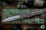 Hawk Knives Deadlock Model C Tumbled Titanium/Copper Fat Carbon Inlay 3.5" Stonewash Dagger