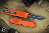 Guardian Tactical GTX-025 Burnt Orange OTF Knife 2.5" S/E Dark Stonewash Drop Point
