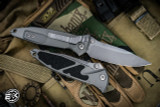 Microtech Socom Elite Manual Folding Knife Natural Titanium 4" Tanto Apocalyptic Stonewash 160-10APNC 