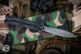 Kershaw Lucha Balisong Knife Carbon Fiber/Blue Titanium 4.6" Spearpoint Working Finish -7150CF