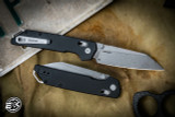 Kershaw Iridium DuraLock KVT Folding Knife Black Aluminum 3.4" Reverse Tanto Stonewash  -2038R