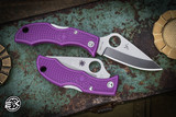 Spyderco Ladybug 3 Folding Knife Purple FRN 1.94" VG-10 Drop Point Satin LPRP3