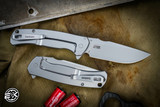 Kershaw Scour Assisted Flipper Knife Bead Blast Stainless Steel 3.3" 8Cr13MoV Drop Point 1416