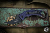Bastinelli Knives Doug Marcaida Mako Folder Purple Textured G10 2.6" Black Stonewash