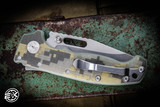 Demko Knives MG AD20S OD Digicam G10 Shark Lock Folder 20CV Clip Point Stonewash