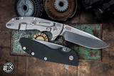 Rick Hinderer Knives XM-24 4.0" Spearpoint Knife Black G10, Stonewash