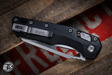 Microtech Standard Issue "MSI" Ram-LOK Manual Black G10 3.75" Stonewash 210-10GTBK (Preowned)