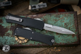 Microtech Hera II Mini OTF Automatic Knife Black 3" Bayonet Apocalyptic Stonewash 1701M-10AP