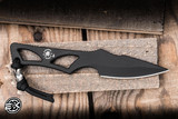 Spartan Blades ENYO Skeletonized Fixed Blade Neck Knife 3" MagnaCut DLC Black