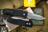 Protech/Emerson CQC7 Black Jigged Automatic Knife 3.25" Stonewash E7A05-20CV