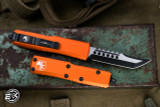 Microtech UTX-85 OTF Automatic Knife Orange 3" Hellhound Black 719-1ORS