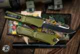 Microtech Combat Troodon Gen III OTF Automatic Knife OD Green 3.8" Drop Point Black 1143-1OD