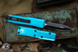  Microtech UTX-85 OTF Automatic Knife Turquoise 3.1" Dagger Serrated Black 232-2TQ