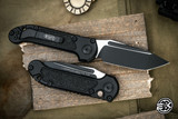 Microtech LUDT Gen III Automatic Folding Knife Aluminum/Grip Inlay 3.4" M390 Tanto Black 1136-1T