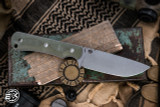 McNees Knives Ridge Runner Fixed Blade Knife Atomic OD Green G10 3.75" 3V Stonewash 