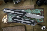 Microtech Scarab II OTF Automatic Knife Gen III Natural Grey 4" S/E Apocalyptic Stonewash 1278-10APNC
