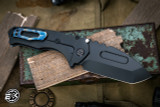 Medford Praetorian T Folding Knife Flamed Wave/DLC Titanium 3.75" Tanto DLC