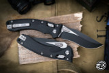 Microtech Amphibian Ram-LOK Folding Knife Fluted Black G10 3.9" Black Serrated  137RL-2FLGTBK