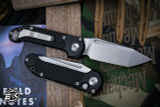 Microtech LUDT Automatic Folding Knife Black/Grip Inlay 3.4" Tanto Stonewash 1136-10