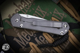 Chris Reeve Knives Small Sebenza 31 Unique Graphic MOP Inlay Folding Knife 3" Satin Drop Point S31-1408