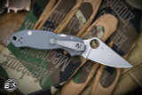 (Preowned) Spyderco Para 3 Knife Gray G10 3" Maxamet Stonewash C223GPDGY