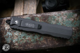 (Preowned) Microtech Dirac Delta OTF Automatic Knife Dark Tungsten Cerakote 3.8" Dagger 227-1CDT