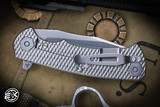 Hinderer Knives Project X Flipper Knife Blue/Black G10 3.65" Stonewash