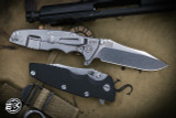 Hinderer Knives EKlipse Flipper Black G10 3.5" Spearpoint Knife Stonewash