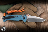 Benchmade Water Mini Adira Folding Knife Depth Blue Grivory 3.2" MagnaCut Drop Point 18065
