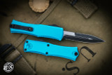 Microtech Hera II Mini OTF Automatic Knife Turquoise 3" Bayonet Black Serrated 1701M-2TQ