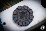 Preowned-Hitex Gear Poker Chip Weathered Copper Raven/Celtic Knot