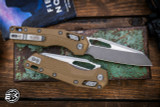 Microtech Standard Issue "MSI" Ram-LOK Manual Folding Knife Dark Earth 3.85" M390 Reverse Tanto Stonewash Apocalyptic 210T-10APPMDE