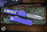 Microtech UTX-85 OTF Automatic Knife Purple 3.1" Drop Point Stonewash 231-10PU