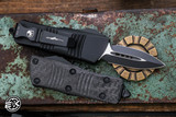 Microtech Troodon Mini OTF Automatic Knife Carbon Fiber 1.9"  Dagger Black -Cali Legal  238-1CFS