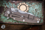  Hinderer Knives EKlipse 3.5" Flipper Translucent G10 Battle Bronze Spearpoint Working Finish