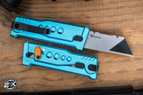 Reate EXO-U Gravity Utility Knife Blue Speedhole Aluminum 2.3" Utility Blade
