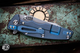 Hinderer Knives EKlipse 3.5" Flipper Black G10 Spearpoint Battle Blue