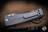 PREOWNED-Chaves Knives Ultramar Liberation 229 Folding Knife Titanium 3.6" Satin Tanto