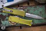 Microtech Hera II Mini OTF Automatic Knife OD Green 3" Bayonet Stonewash Serrated 1701M-11APOD