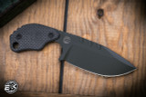 Blackside Customs/Strider Knives SLCC Fixed Blade Knife Carbon Fiber 3.75" OD Green MagnaCut