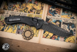 Microtech Amphibian Ram-LOK Folding Knife Carbon Fiber 4" Razor Wire DLC Damascus  137RL-16MS4