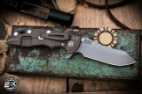 Rick Hinderer Knives XM-18 3.5" Skinner Folding Knife Translucent G10, Battle Bronze 