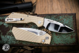  ProTech Strider Custom PT+ Automatic Folding Knife Bronze Aluminum 3" Hand Ground 2024.005 