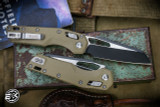 Microtech Standard Issue "MSI" Ram-LOK Manual Folder Fluted OD Green G10 3.75" Black 210-1FLGTOD 