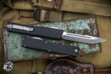 Heretic Knives Custom NYX OTF Automatic Knife Aluminum 3.7" MagnaCut Clip Point Stonewash H014-2A 
