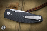  Three Rivers Manufacturing NEUTRON 2 Folding Knife Carbon Fiber 3" Mike Irie MagnaCut Stonewash