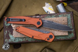 Benchmade Osborne Automatic Folding Knife Burnt Copper Aluminum 3.4" MagnaCut Reverse Tanto Battlewash DLC  9400BK-03